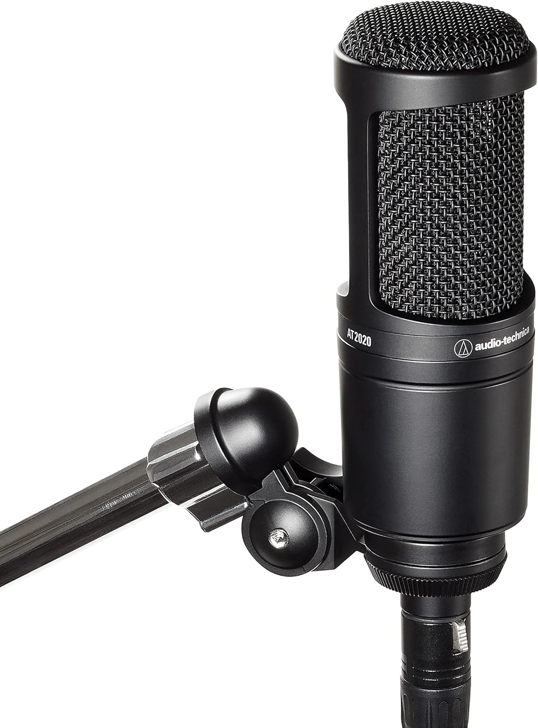 Audio-Technica AT2020 Cardioid Condenser Studio Microphone, Black (Renewed)
