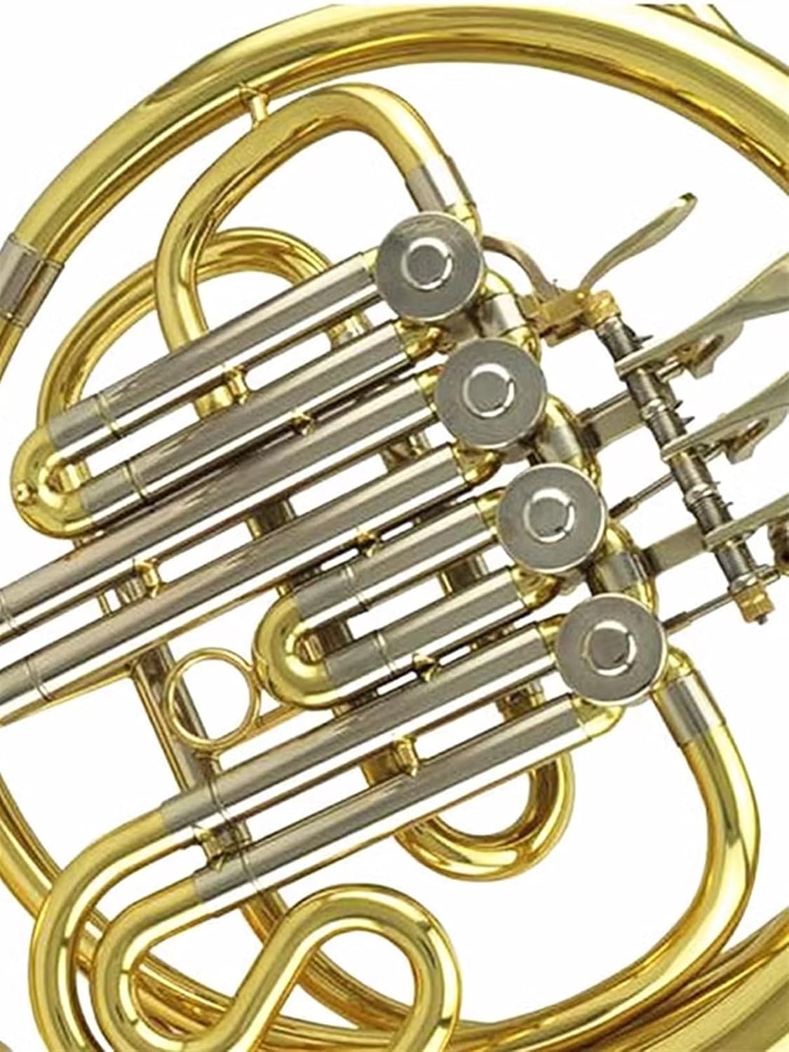 Brass French Horn French Horn Instrument B Flat Mouth Single Four-button B Flat/F