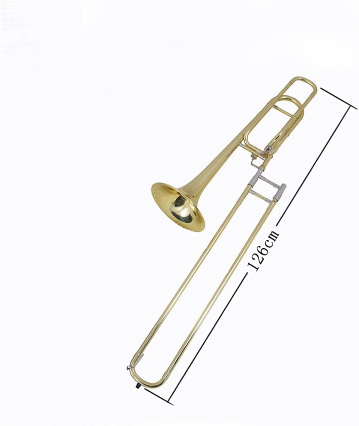 TSTS B Flat and F Tenor Trombone Musical Instrument Suitable for Brass Band Beginner Trombone