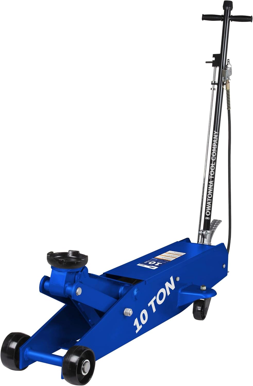 OTC HDJ10P 10 Ton Air/Hydraulic Heavy Duty Service Jack with 3 Position Locking Handle and 6-3/8