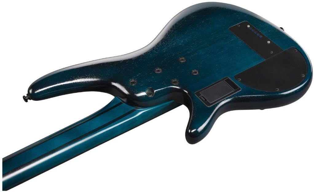 Ibanez SRD905 Bass Workshop 5-String Right-Handed Electric Bass Guitar with Okoume Body, Maple and Walnut Neck, and Panga Panga Fingerboard (Cosmic Blue Starburst Low Gloss)