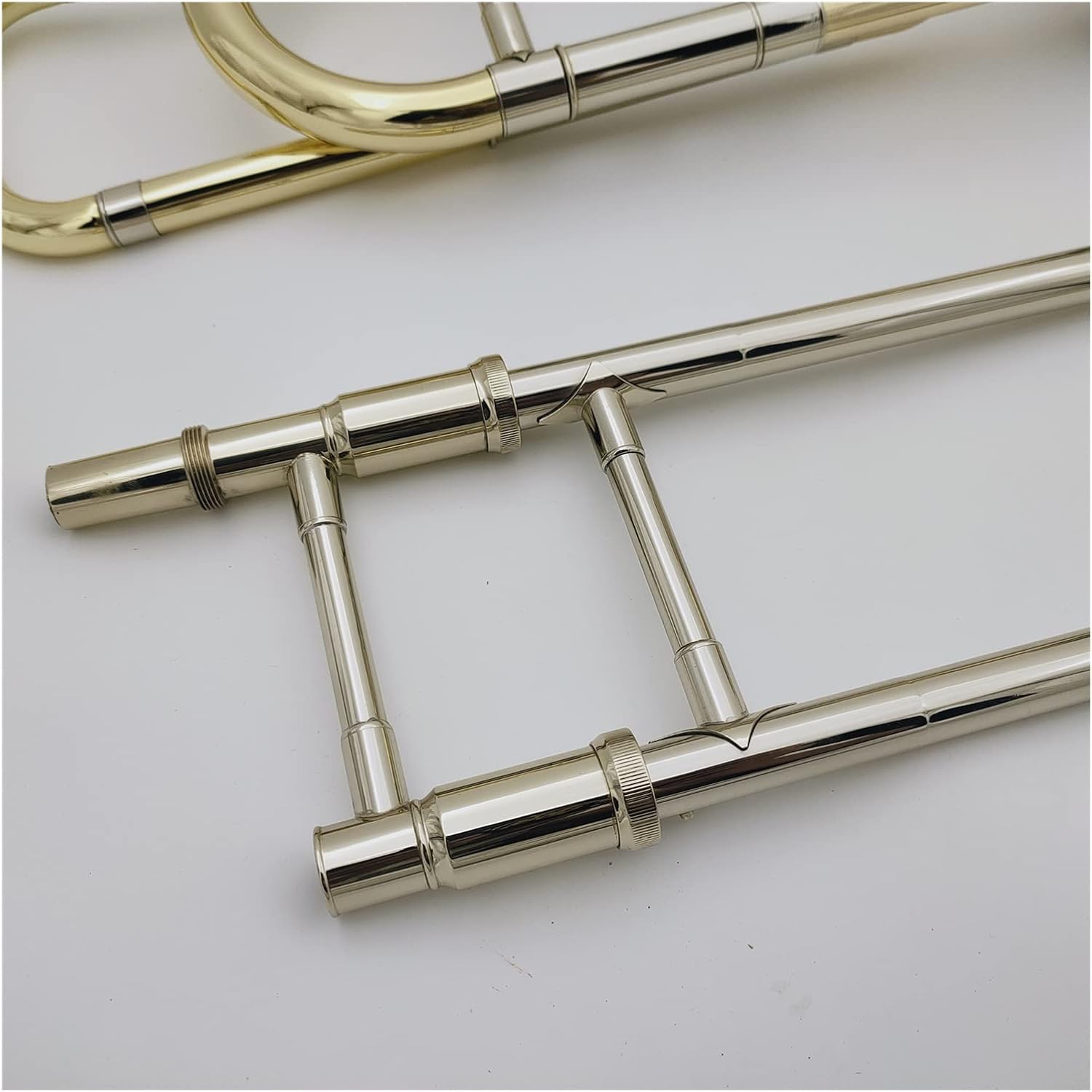 TSTS Trombone Bb/F Brass Lacquered Gold Plated Professional Musical Instrument Beginner Trombone