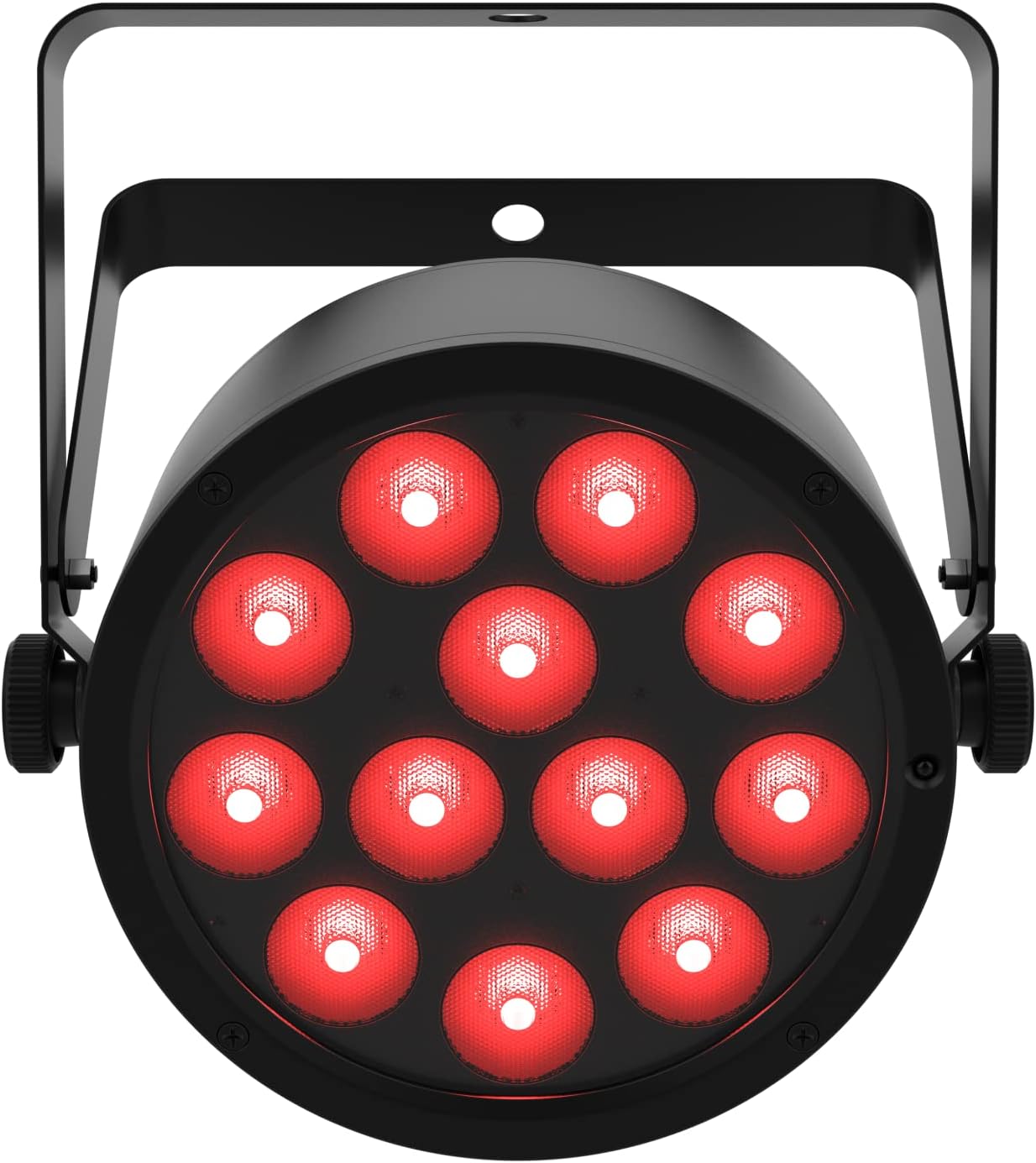 Low-profile, high-output quad-color (RGBA) LED Par compatible with ILS