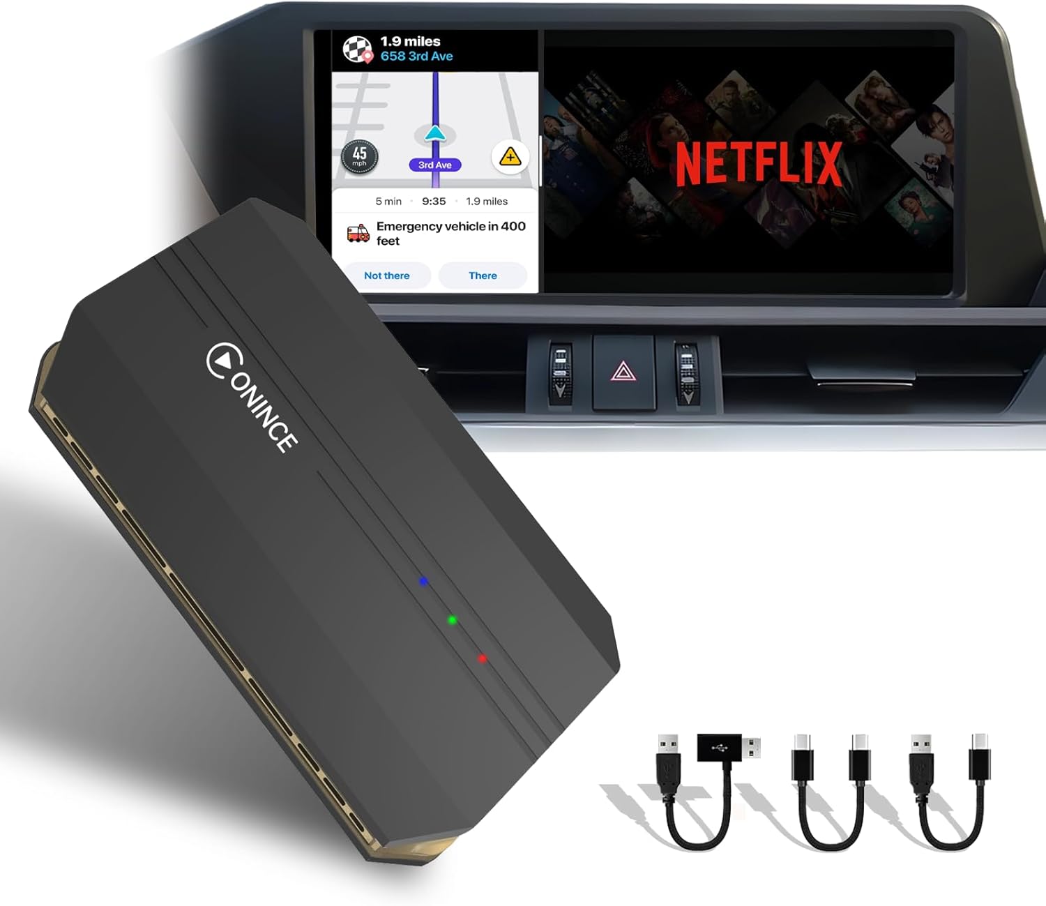 Magic Box 3.0 Pro – Snapdragon 6125 Octa-Core, HDMI & Dual Display | Supports 4G SIM Card | Stream Netflix, Disney+, YouTube, Prime Video | Wireless CarPlay & Android Auto | for Wired CarPlay Cars