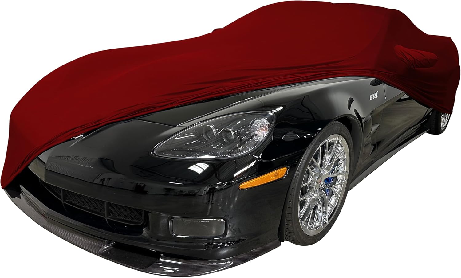 2005-2013 C6 Corvette Ultraguard Stretch Satin Indoor Car Cover - The Ultimate Custom FIT (Dark Red)