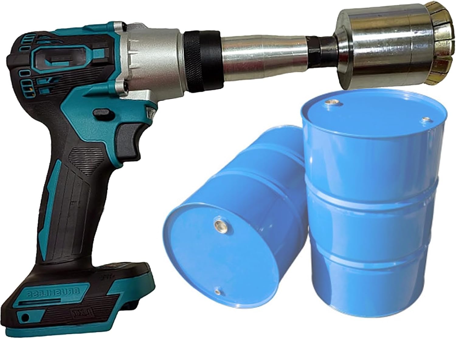 Oil Barrel Crimper Sealer, Iron Drum Cap Crimping Tool, Electric Oil Barrel Sealing Machine, for Petroleum, Grain (40MＭ)