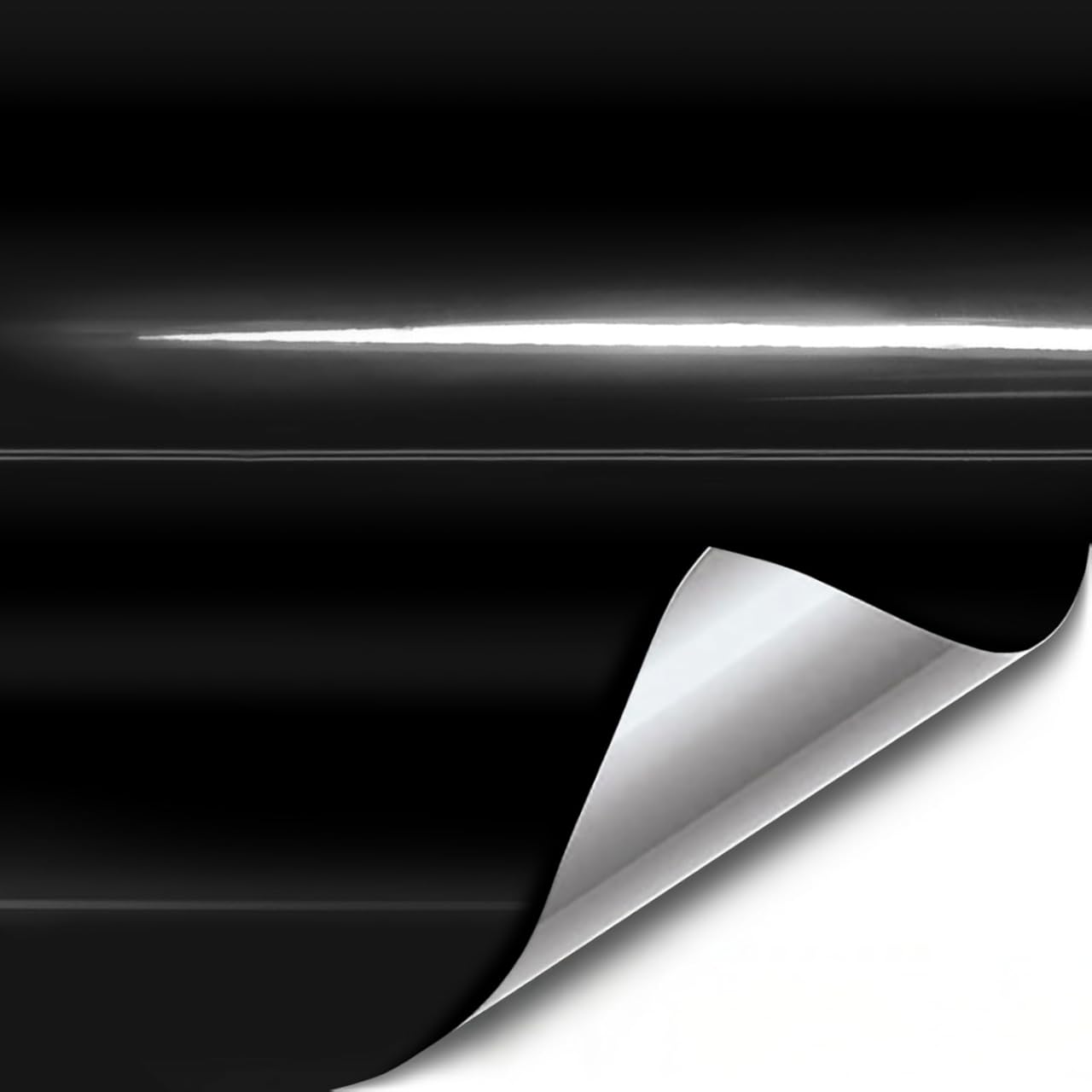 VViViD Black Natural Gloss Vinyl 3.4mil with Air Release – 100ft x 4.9ft