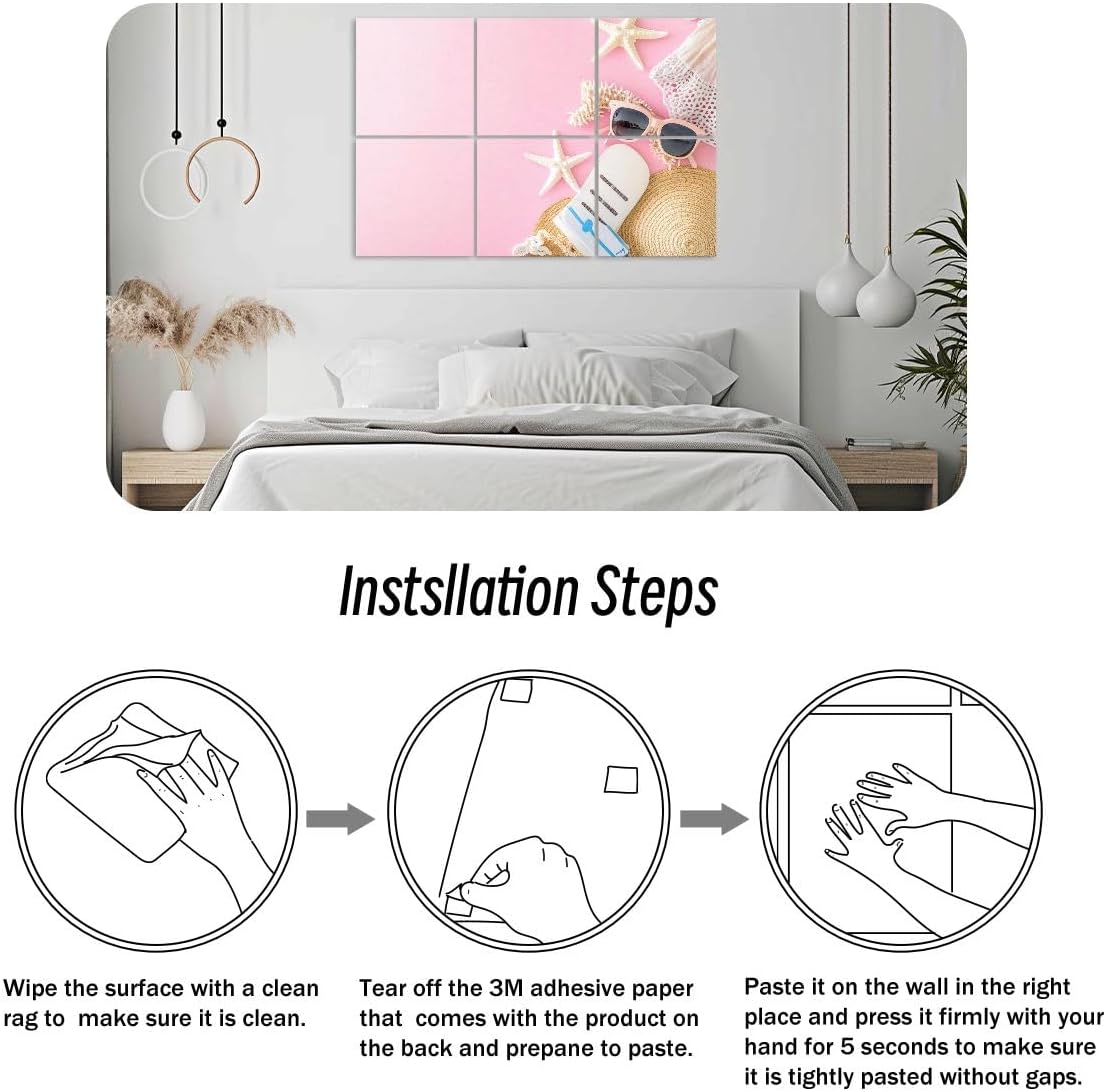 6 Pack Art Acoustic Panels Summer vacation travel essentials including passport sunglasses flip Sound Absorbing Panel 48
