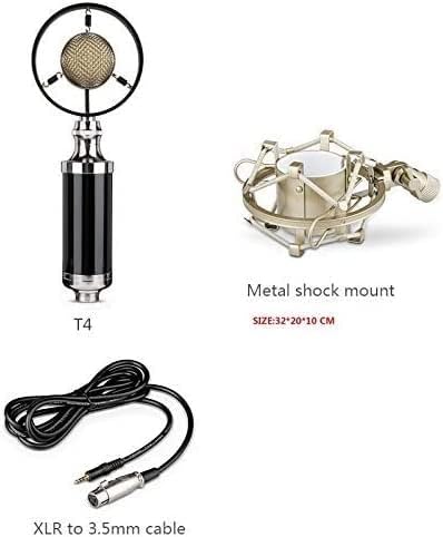Professional Condenser Recording Studio Microphone for Live Broadcast Suitable for Voice-Over Sound Studio Live Broadcast