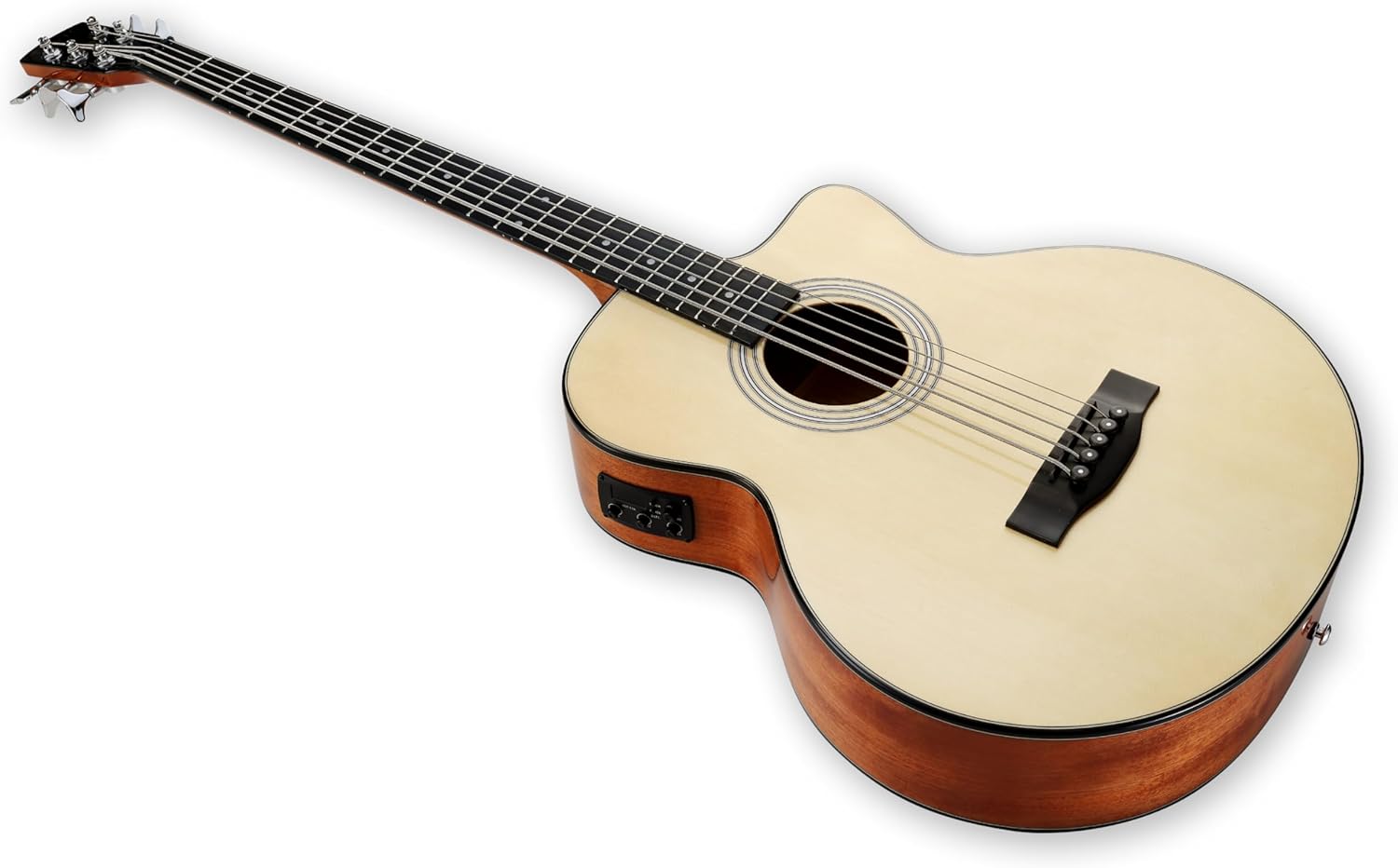 TARIO 5 String Electric Acoustic Bass Spruce Top Mahogany Neck Mahogany Back and Sides