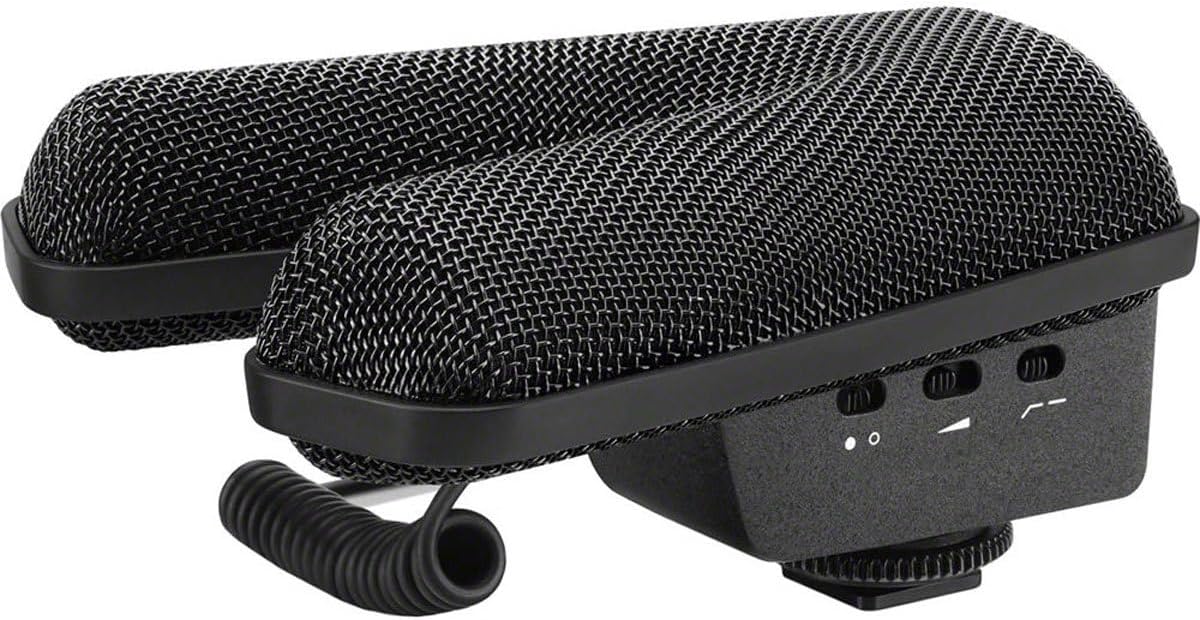 Sennheiser Professional MKE 440 Compact Stereo Shotgun Microphone with 3.5mm Connector for Cameras, 506258,Black