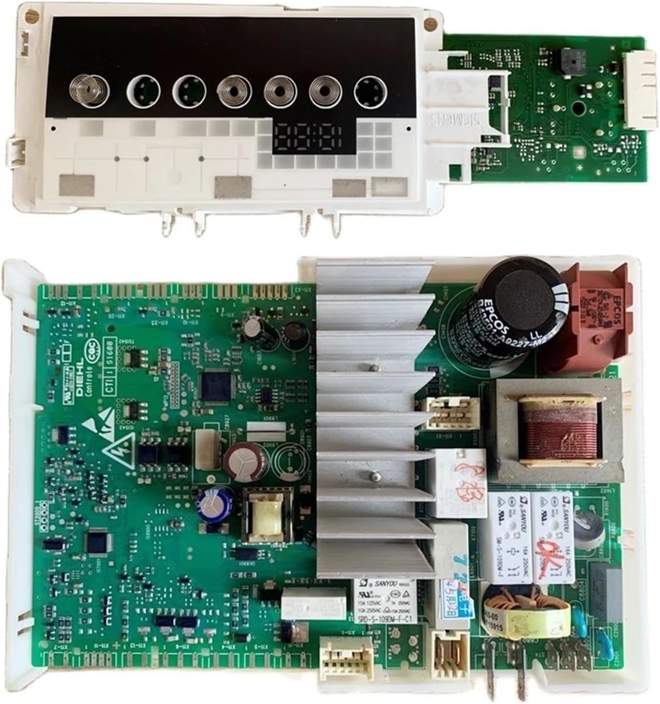Computer Board Display Panel 9001079433 Compatible for Siemens Drum Washing Machine XQG70-WM10N0600W(A Set)