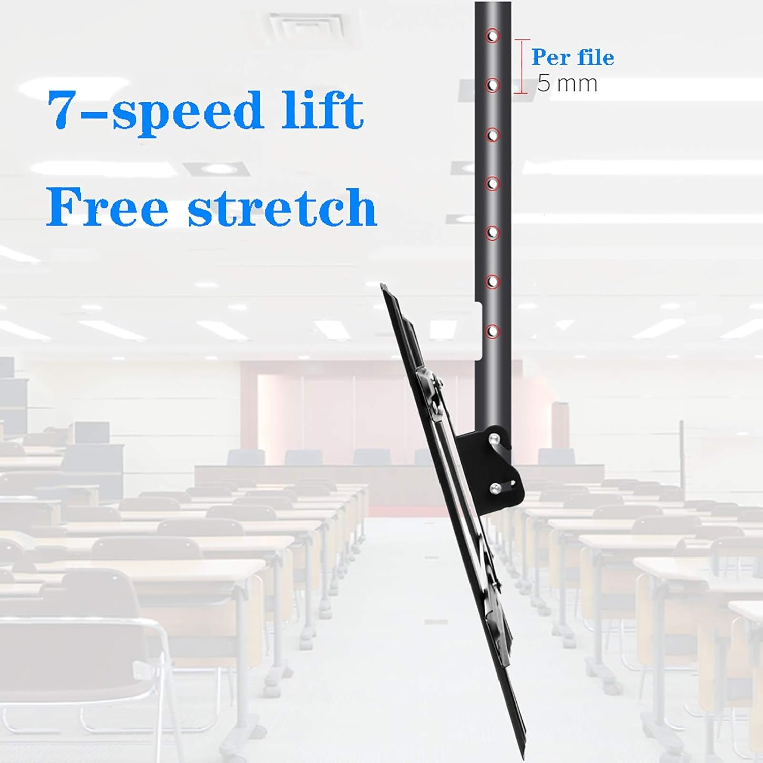 TV Stand,Tv Wall Mount Ceiling Mount Tv Bracket Flip Down, Holds Up to 50kg Screens, Tilt Swivel Telescopic Bracket