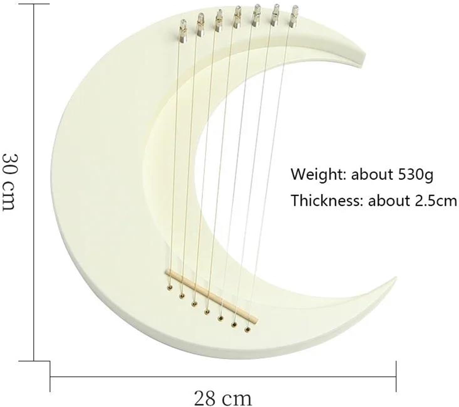 Lyre Harp Set Harp 7 Strings Portable Harp Piano Mini Stringed Musical Instrument With Instructions Tuning Wrench