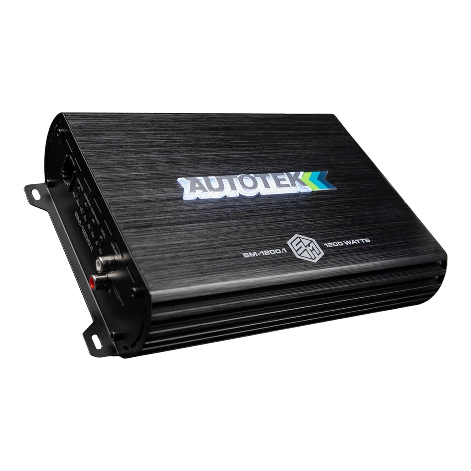 Autotek 1200 Watt 1 Channel Car Audio Amplifier, High Output Class D Mono Bridged 4 Ohm Stable Input, Street Machine, SM-1200.1, Black