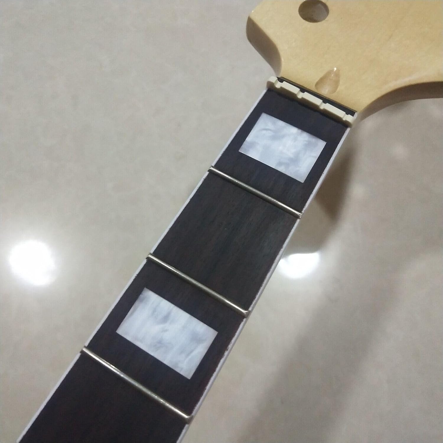 Guitar Part for 30 Inch Short Scale Gloss Bass Neck Parts 4 String Rosewood Fretboard 20 Fret