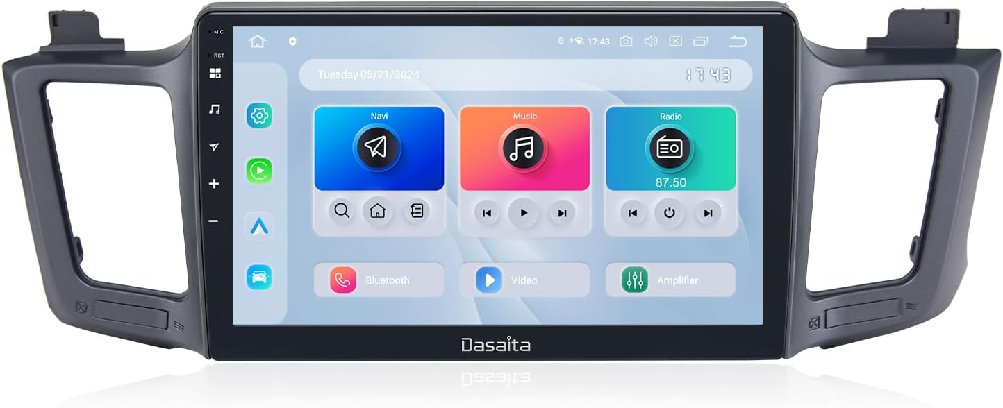 Dasaita Android 13 Car Stereo for Toyota RAV4 2013-2018 with Wireless Carplay & Android Auto, 10.2