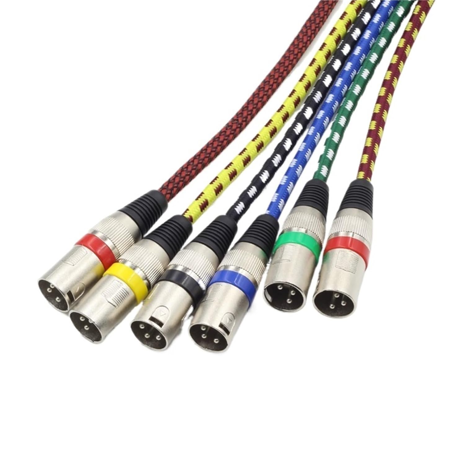 XLR Microphone Cable XLR to XLR Male to Female Mixer Amplifier Audio Line Professional Customization(Red Black,5m)