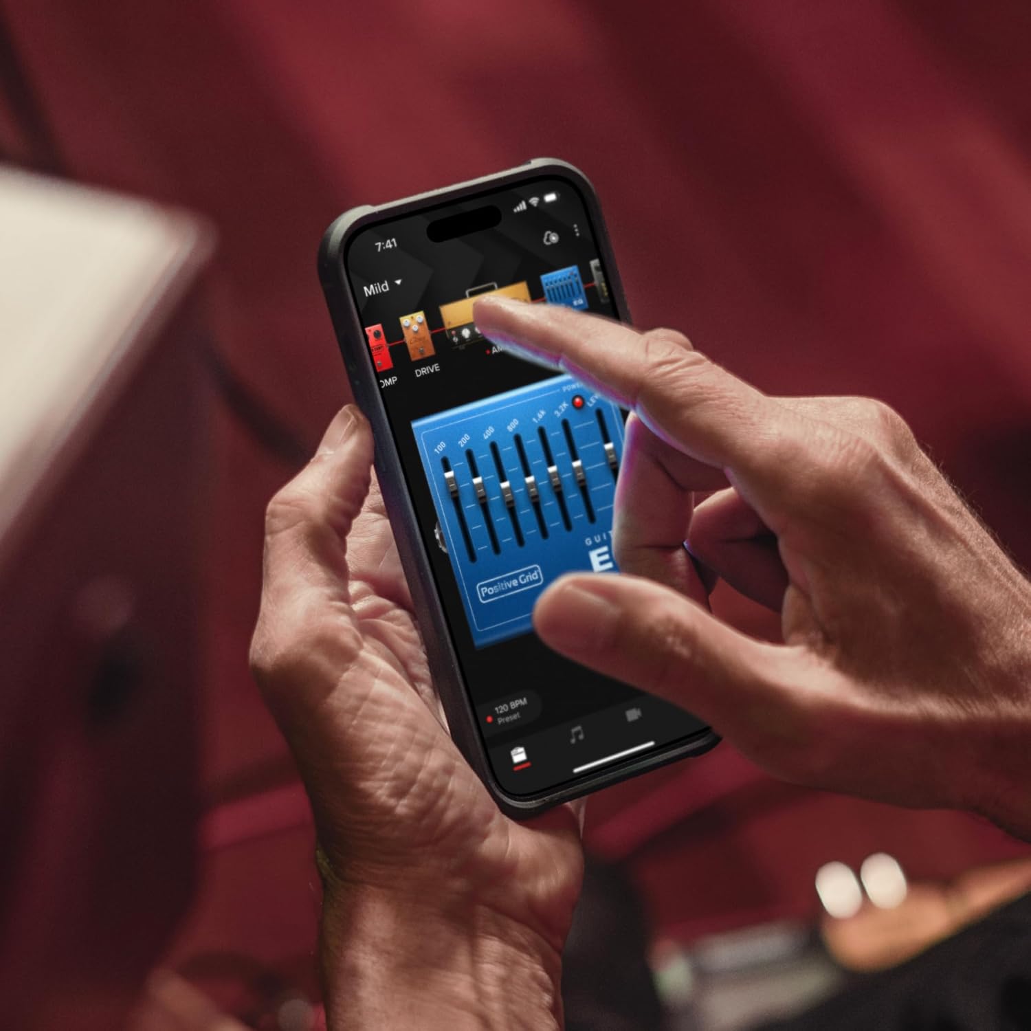 Positive Grid Spark Mini Vai Special Edition 10-Watt Portable Smart Guitar Amp and Bluetooth Speaker – Designed by Steve Vai