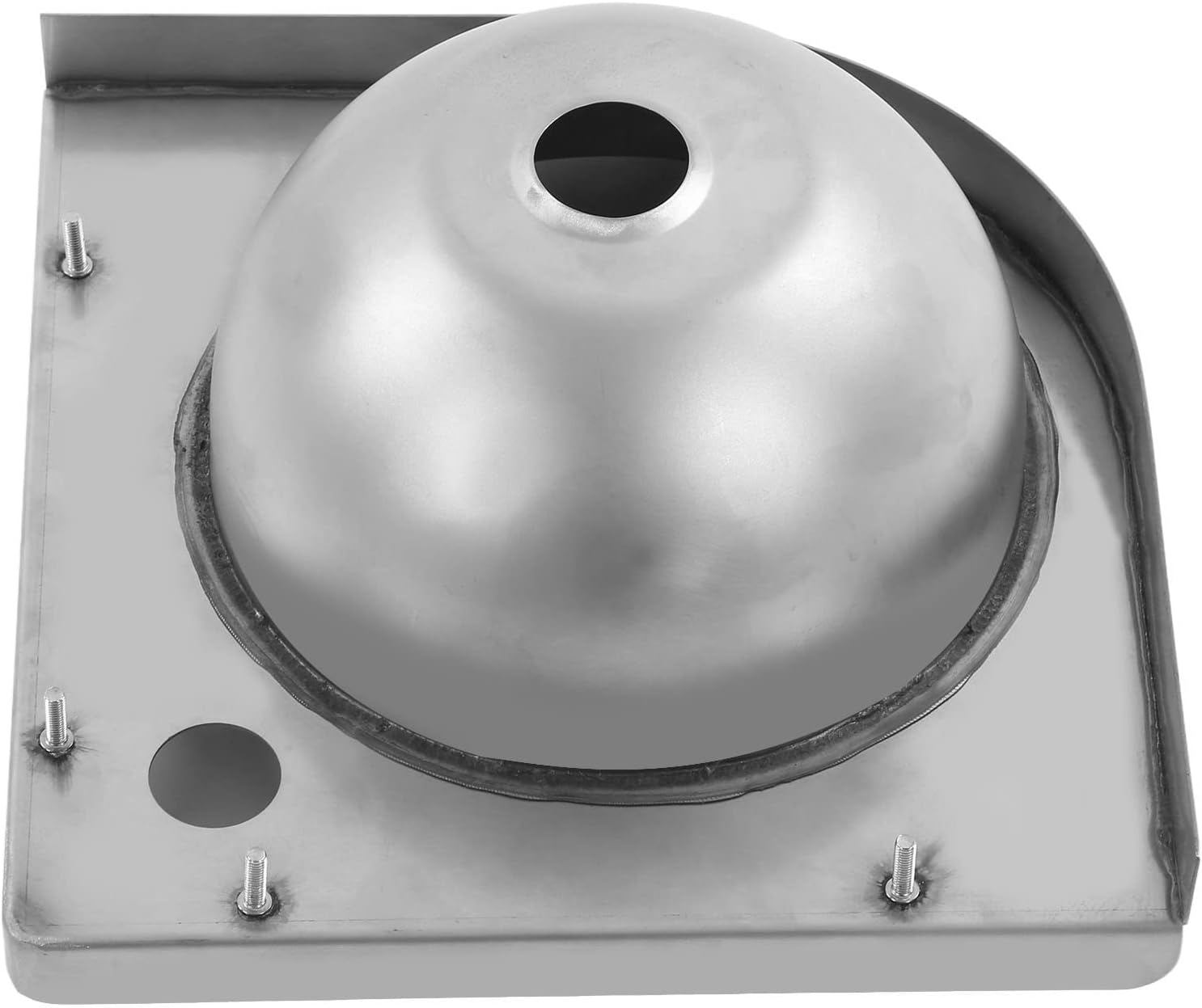 Diydeg Corner Bathroom Sink, Stainless Steel Wall Mount Corner Sink, Single Bowl Small Triangle Basin Sink with 36mm Faucet Mounting Hole for Boat, RV, Kitchen, Bathroom,