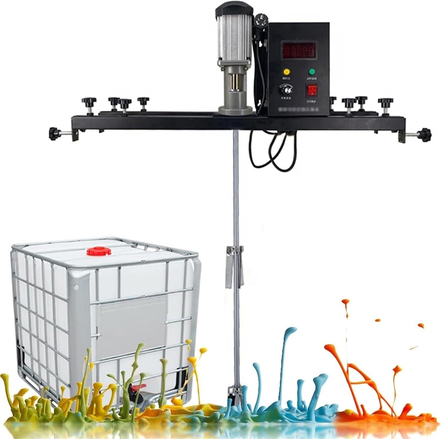 Agitator,980W Electric Tank Mixer Machine with Support Hanger,Paint Mixing Equipment for Ink Dissolver Agitator