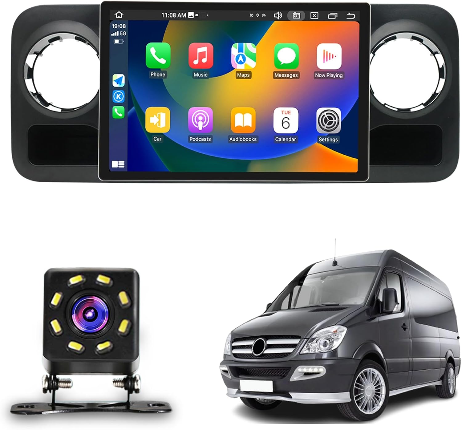 Android 13 Double Din Car Stereo - for Mercedes-Benz Sprinter (2018-2022) 13.3