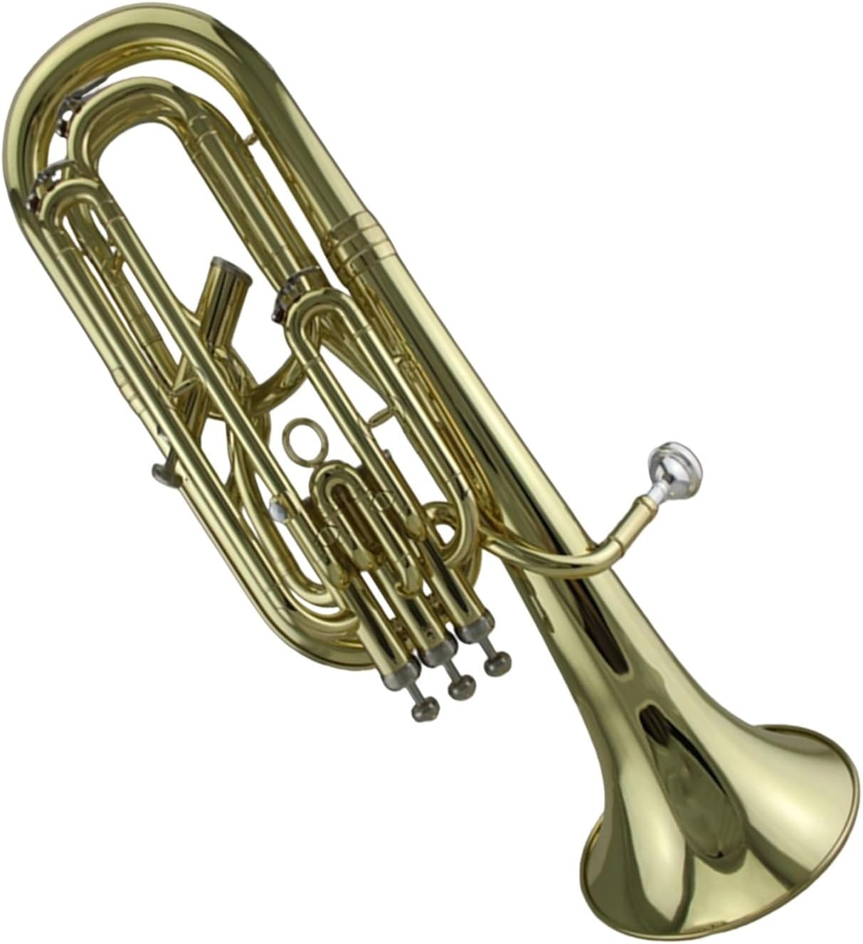 Professional Tone Bb Gold Lacquer Euphonium Euphonium All-brass Instrument