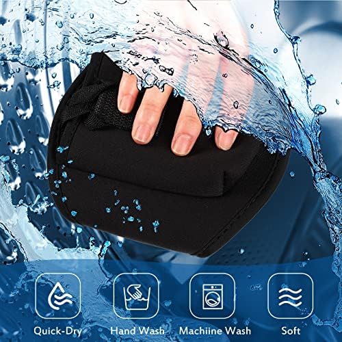 Jexine 20 Pack Mic Belt Wireless for Theatre Neoprene Microphone Holder with Anti Dropping Strap Sweat Absorbent Belt Waistband Bag for Fitness Instructor Vertical Speaker