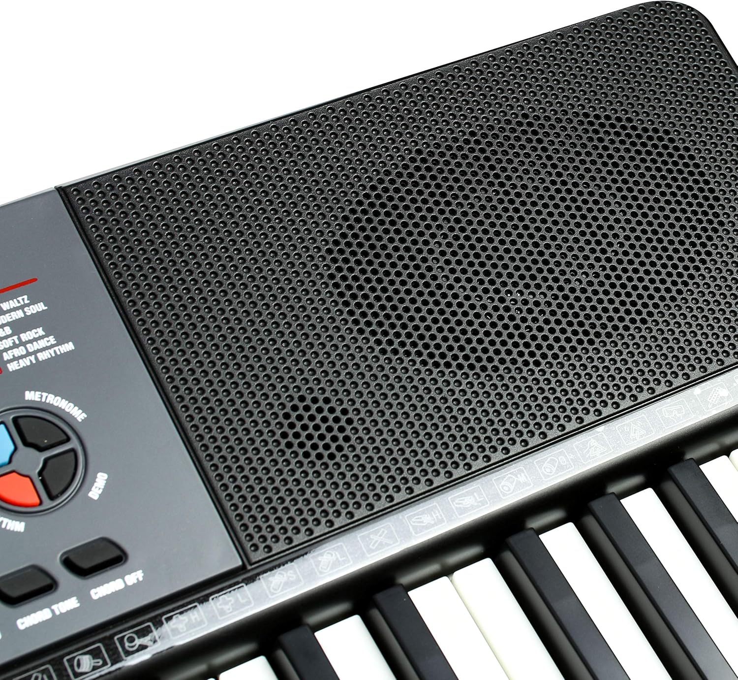 RockJam 61 Key Keyboard Piano with Pitch Bend, Power Supply, Sheet Music Stand, Piano Note Stickers & Simply Piano Lessons