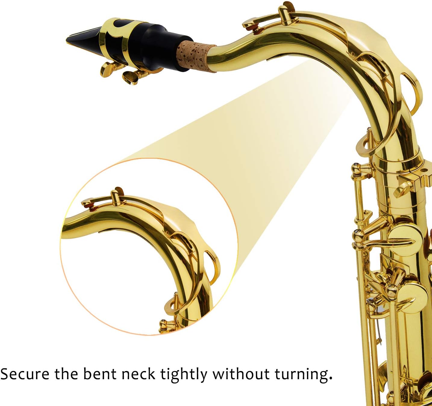 EASTROCK Tenor Saxophone Golden B Flat Tenor Sax Professional Tenor Saxophone for Beginners Students and Musicians with Carrying Case,Mouthpiece,Reeds,Cushion Pads,Cleaning Kit,Neck Strap