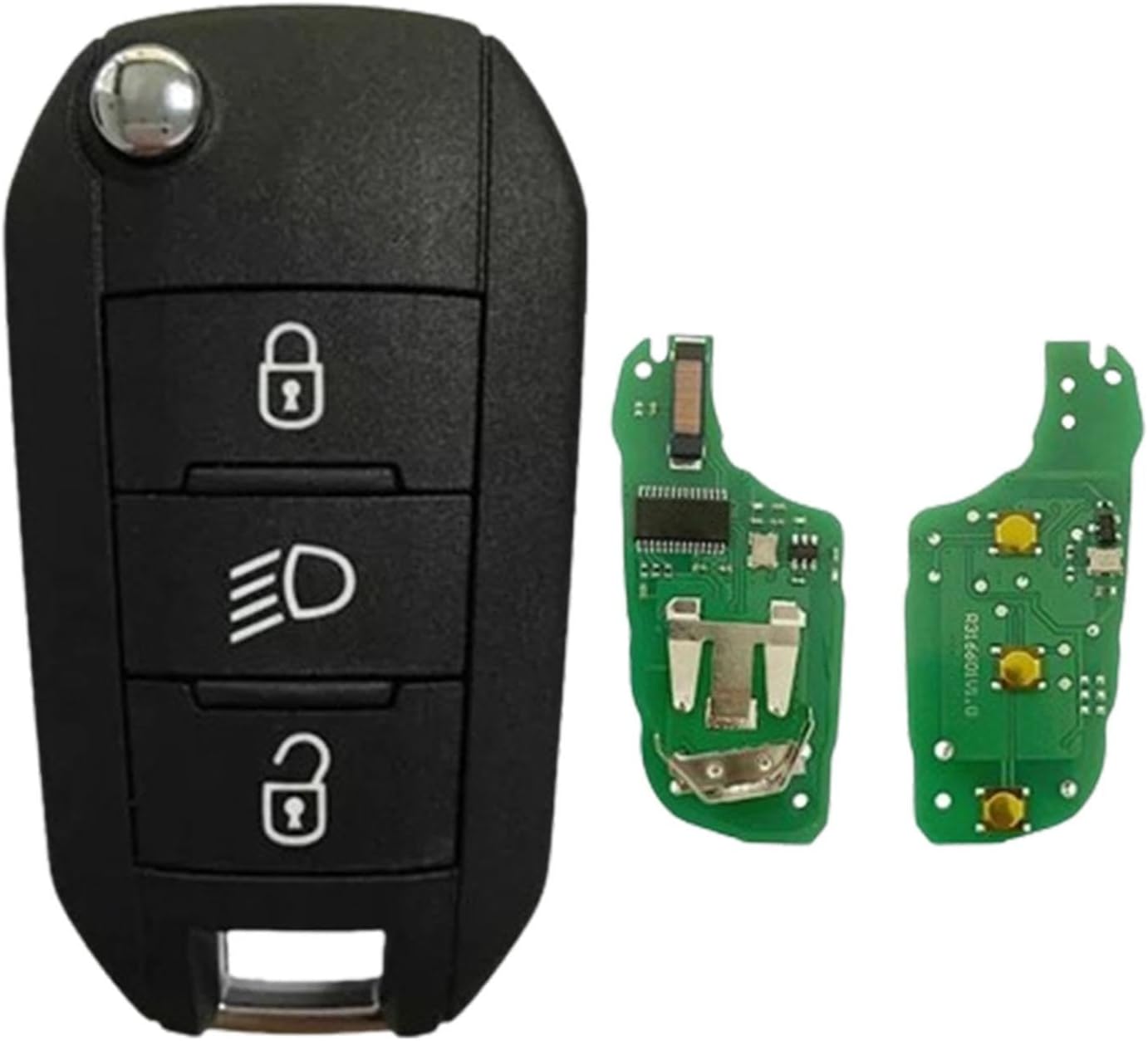 Remote Car Key Fob Keyless Entry High Security Compact Multipurpose Door Lock and Unlock Replace Parts Functional Car Key, Whistle(Whistle)