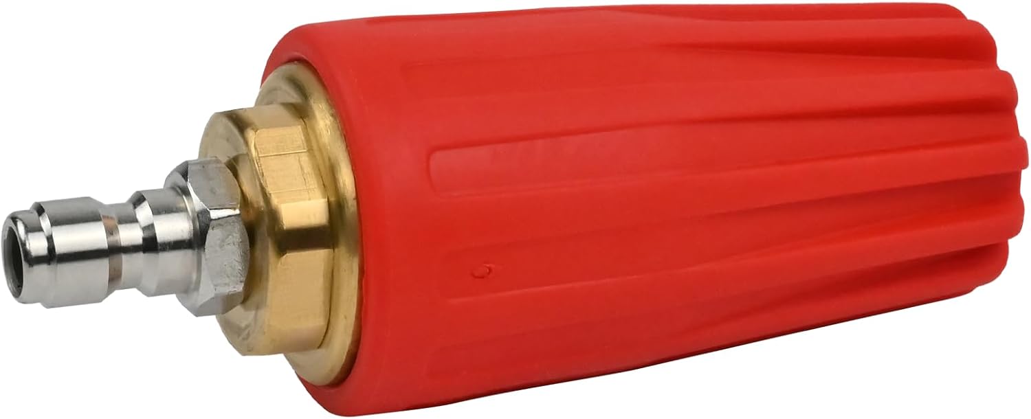 Pressure Washer Turbo Nozzle for General Pump 2600-5100 PSI Turbo Nozzle 360° Rotating 1/4'' Quick Connect Cleaning Machine 4.0 GPM 4.0 Orifice