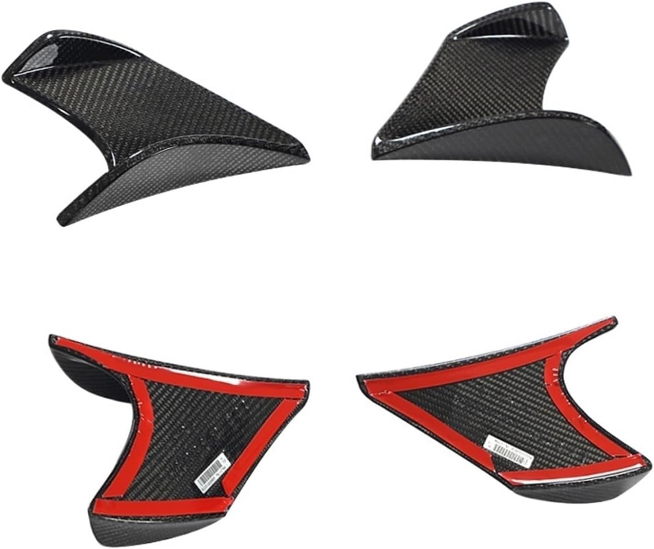 Real Carbon Fiber Front Bumper Splitters Canards Fins Compatible for Subaru BRZ 2022 2023 Car Front Side Splitters Flaps Canards Apron