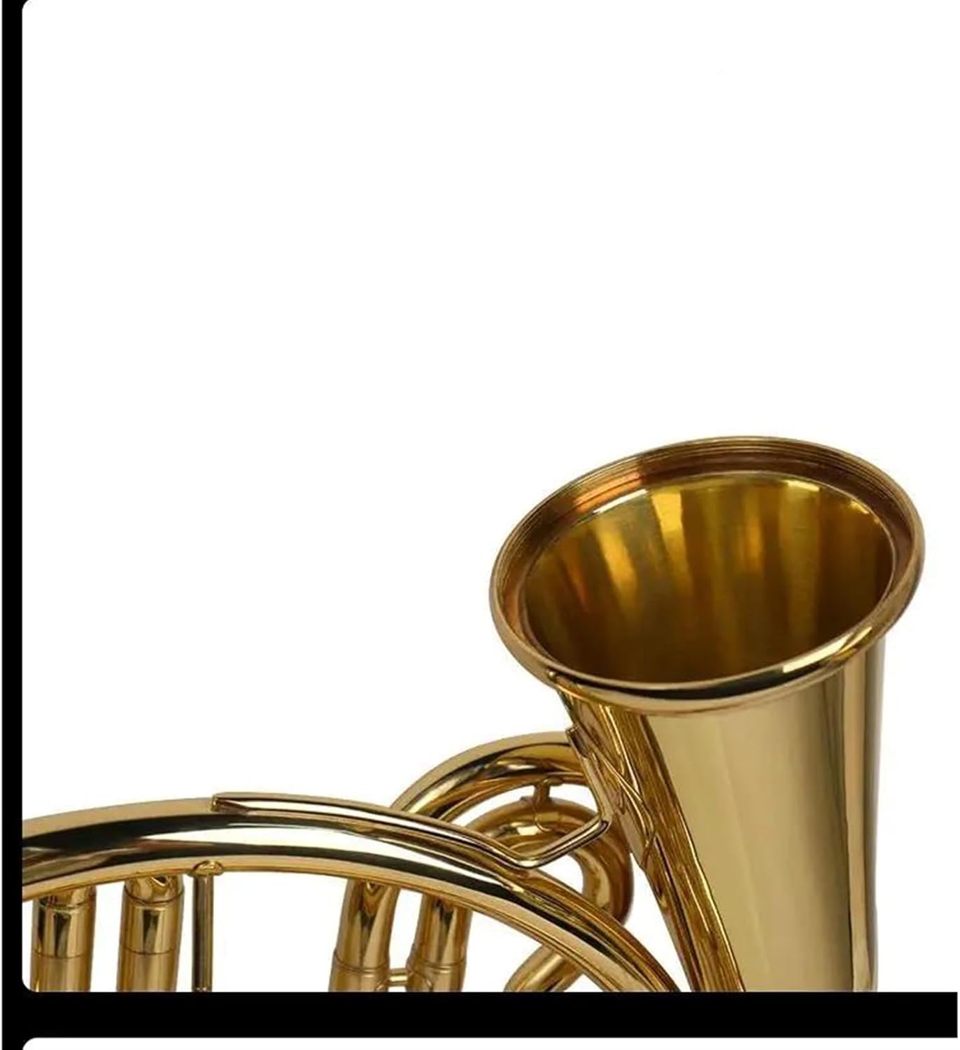 Brass French Horn Wind Instrument Single Key Of Bb Brass French Horn