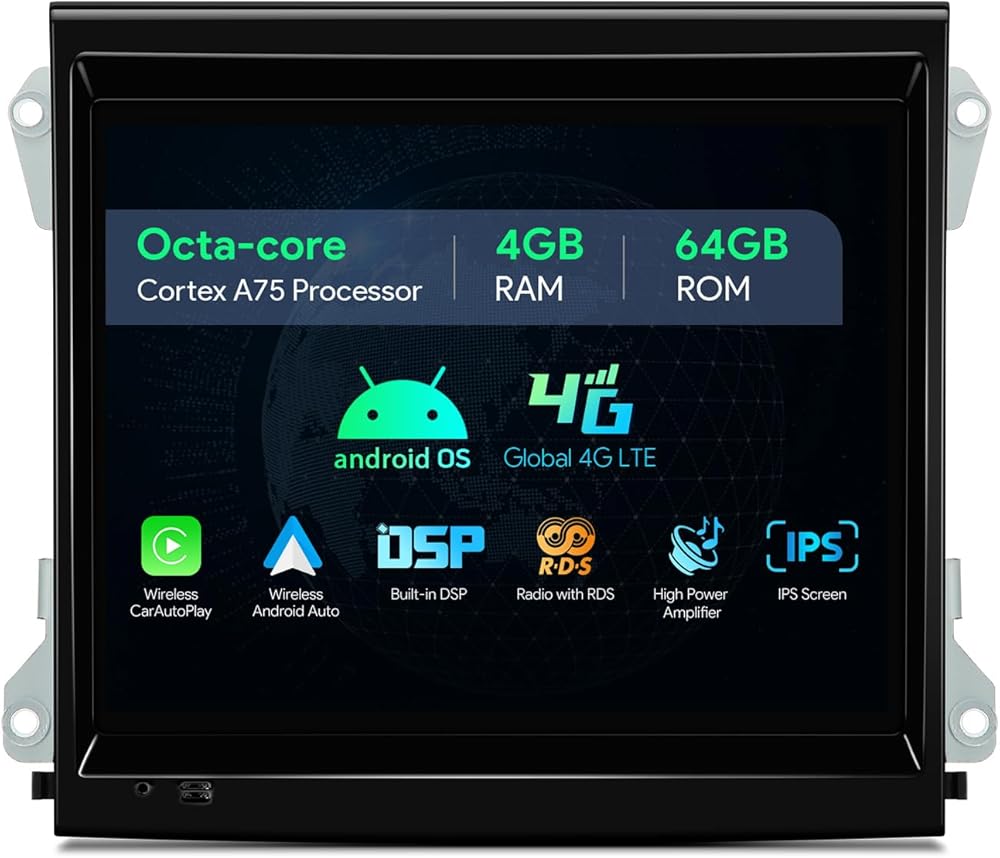 XTRONS 8.4 Inch Android 14 Car Stereo for Porsche Cayenne (2010-2016) with Optical Fiber Decoder, IPS Touch Screen 4GB+64GB Global 4G Car Radio GPS Navigation Support Wireless CarPlay Android Auto