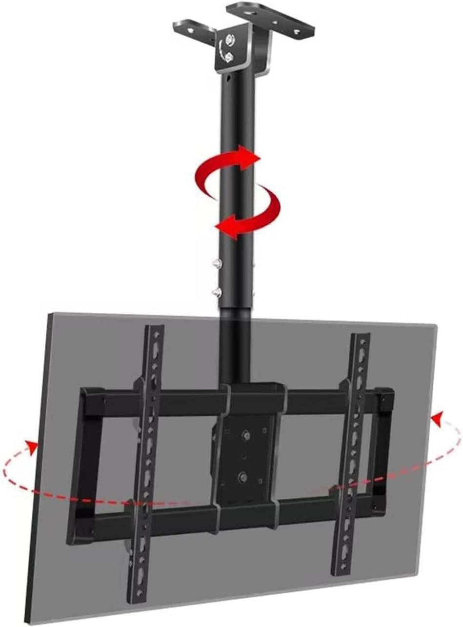 Monitor Mount tv Wall Mount Adjustable Ceiling TV Mount Bracket LCD TV 360 Degree Rotating Frame Stand Fits 37-85inch TVs