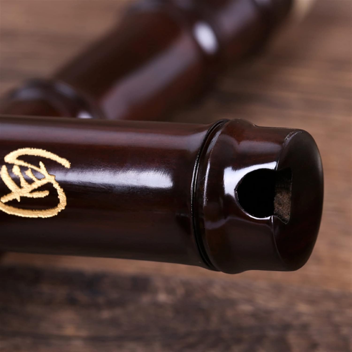 Chinese Bamboo Flute Mahogany Three-Section Hole Flute Professional Performance Type Flute Beginners Wind Instrument G/F Key (Color : G)