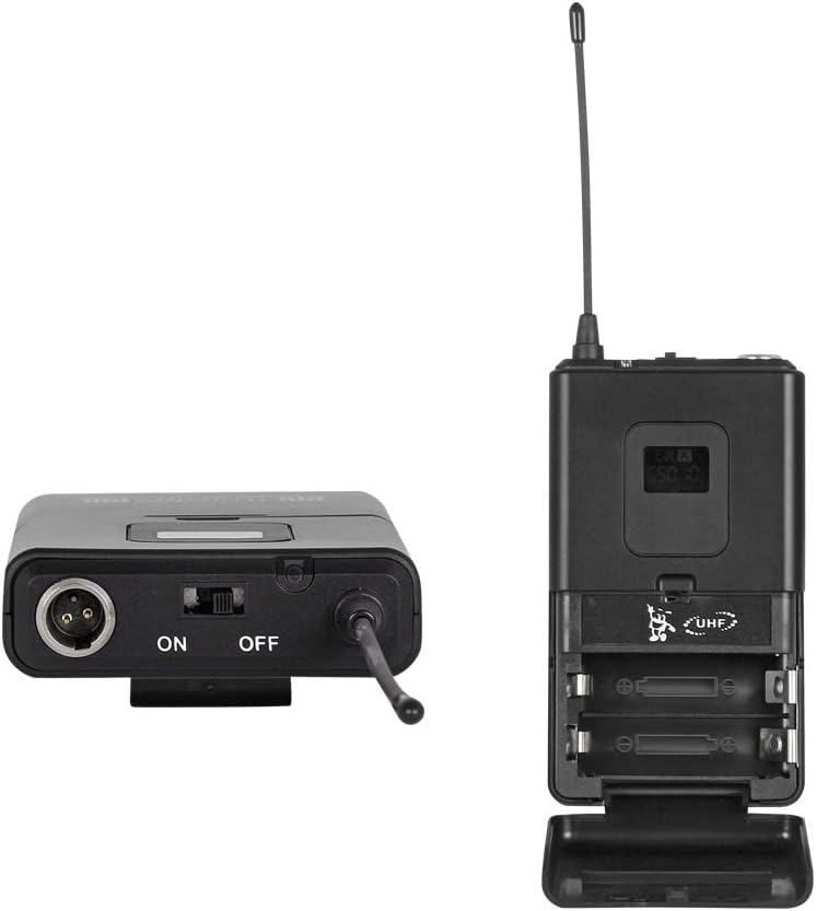 Wireless Microphone System Pro Audio 8 Channel UHF 8 Lavalier Bodypacks 8 Lapel Mic 8 Headsets for Karaoke System Meeting Church Speaking Conference Wedding Party Frequency B