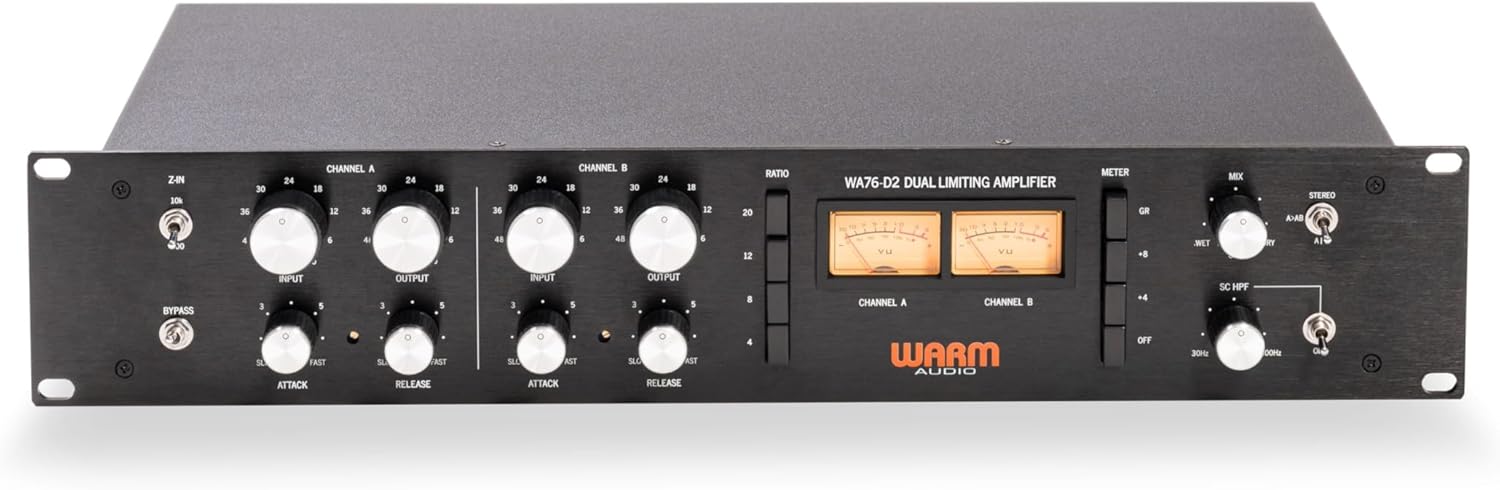 Warm Audio WA76-D2 Dual-channel Discrete FET Compressor/Limiter