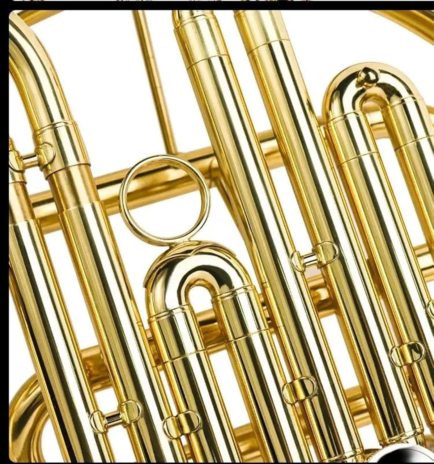 Brass French Horn Wind Instrument Single Key Of Bb Brass French Horn