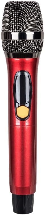 UHF Wireless Microphone, Handheld Cordless Dynamic Mic System with Rechargeable Receiver, 1/4‘’Output, for Karaoke, Church, Speech, Wedding, Party Singing(160 ft Range)-Auto Connect