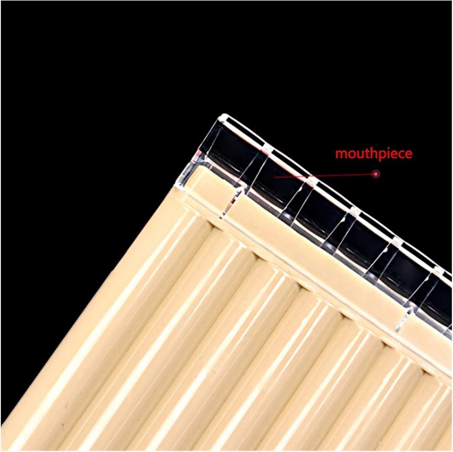 PanPipes Woodwind Instrument 18 Pipes with Base G Key ABS Plastic Pan Flute Tunable Panpipes