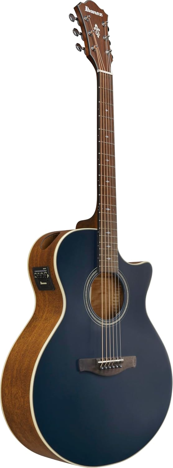 Ibanez AE100 Acoustic-electric Guitar - Dark Tide Blue Flat
