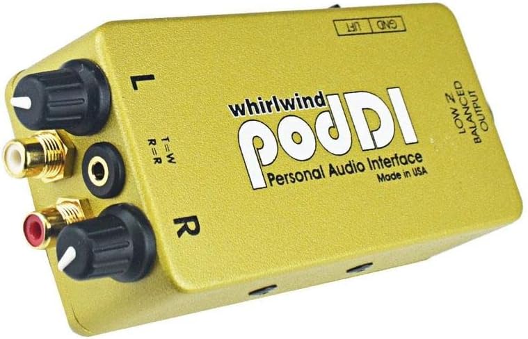 Whirlwind PodDI 1-channel Passive iPod/iPhone Direct Box