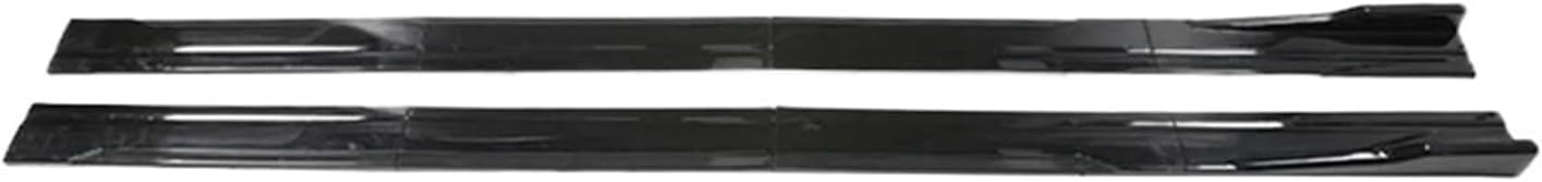Car Side Skirts Extension Lips Fit for Tharu Fit for Tigua Fit for Touareg T-ROC 2M Car Side Skirt Extension Plate Lip Separator Bumper 2.18M Side Spoiler Fashion Decoration(5)