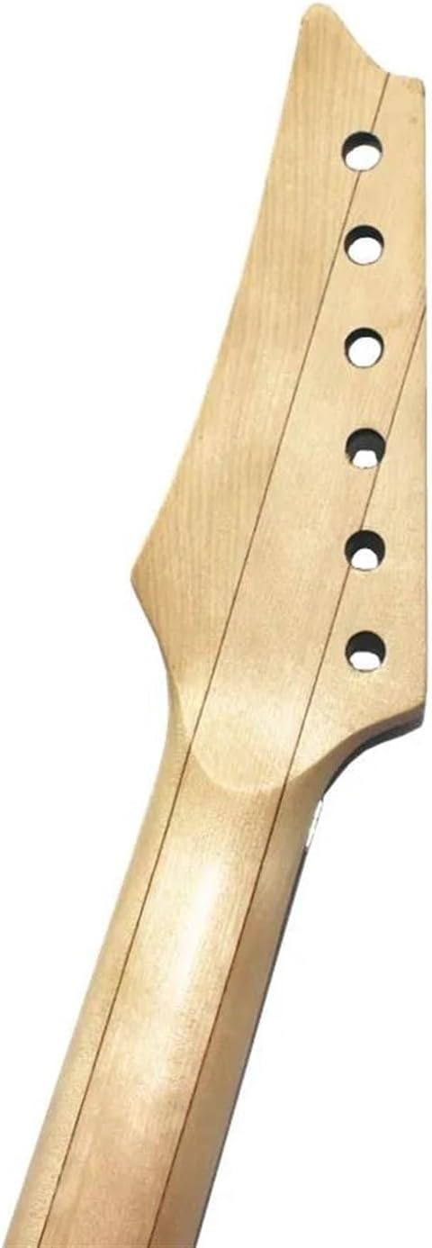 Replacement Guitar Neck 24 Frets Maple Electric Guitar Neck Rosewood Fingerboard Guitar Yellow Pattern Accessories Parts