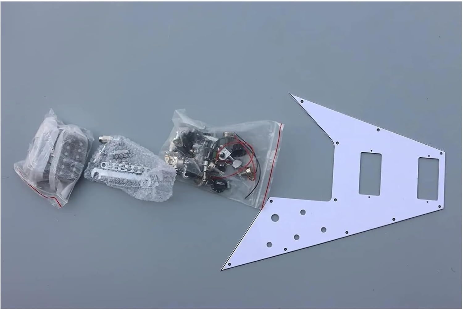 Guitar Body Guitar Replacement Parts 1set Guitar Kit 22 Guitar Neck Guitar Body Mahogany Rosewood Flying V Block With Part