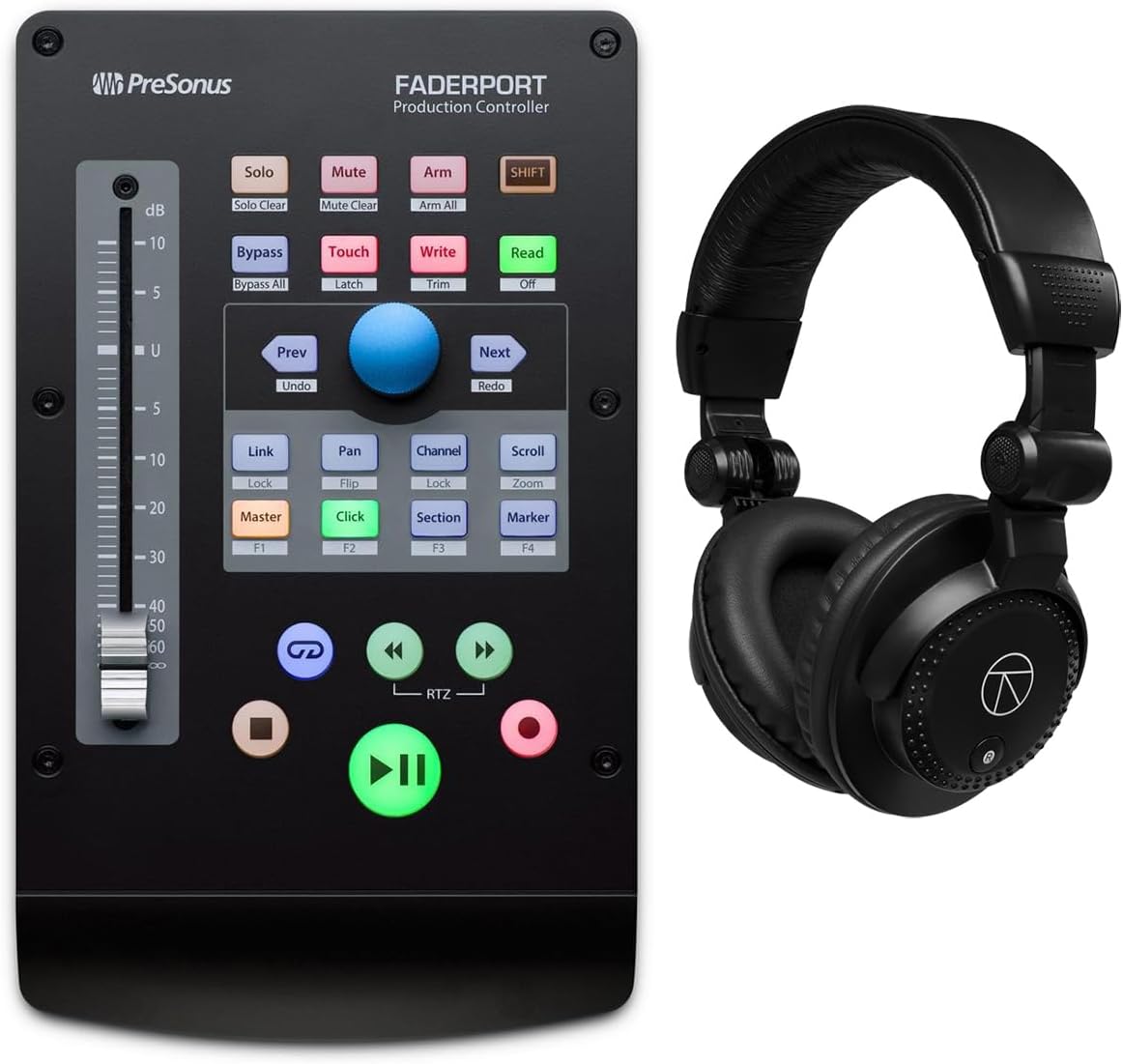 PreSonus USB Production Controller, 2nd Generation, Bundle with TAPH100 Closed-Back Studio Monitor Headphones