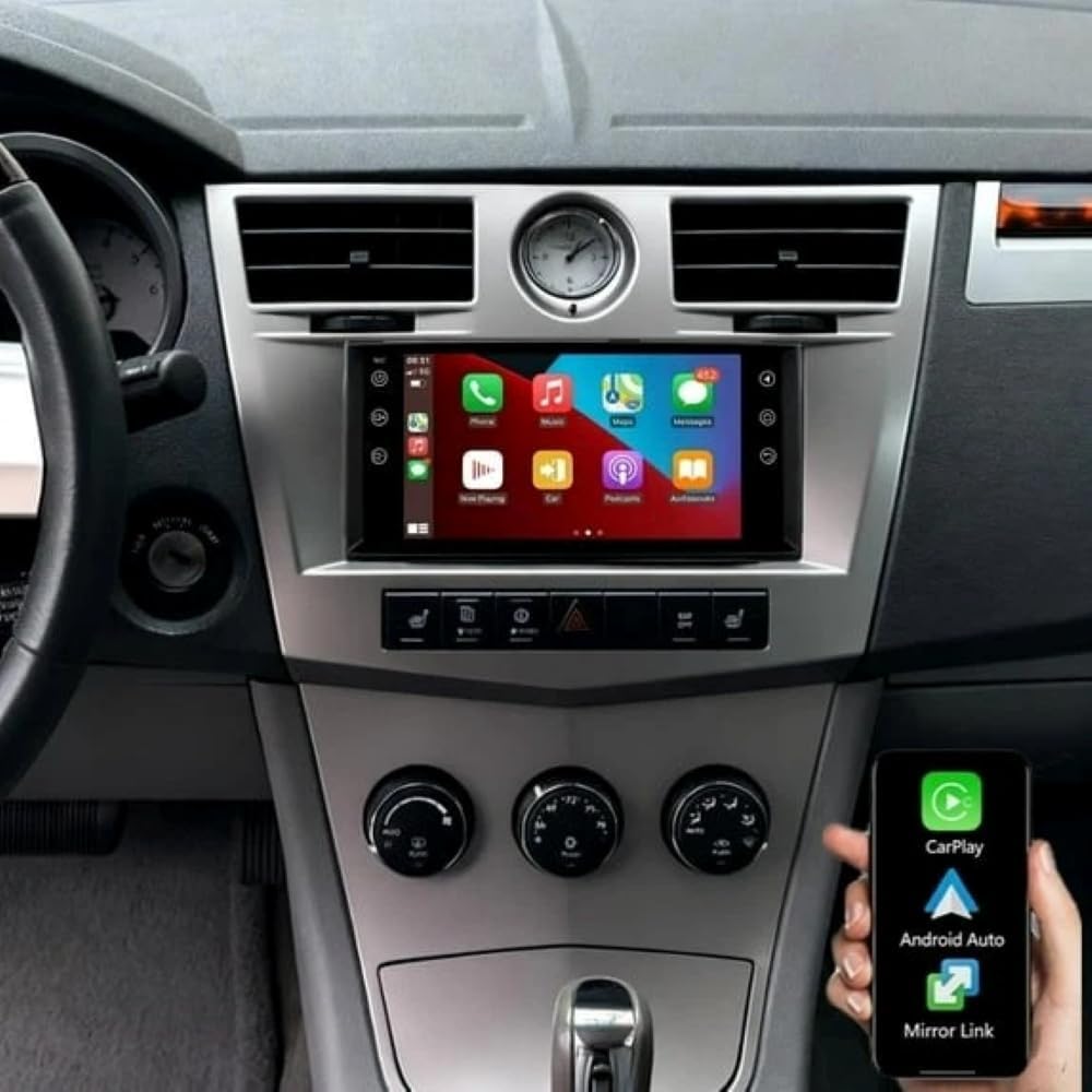 Car Radio Bluetooth for Chrysler 200 2013, Double Din Car Stereo with 7