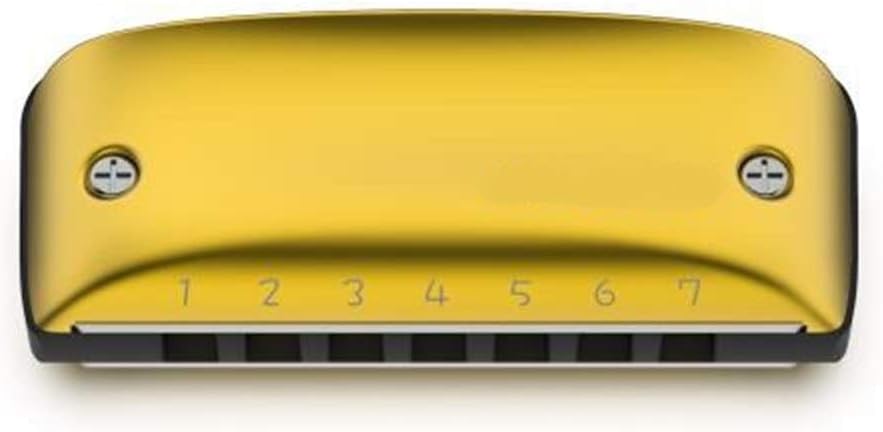 Harmonica 7 Hole Blues Harmonica Standard Minor Tuning Key of C D F G A Bb (Color : Minor G)